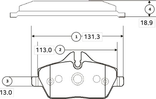 CTR GK0025 - Kit de plaquettes de frein, frein à disque cwaw.fr