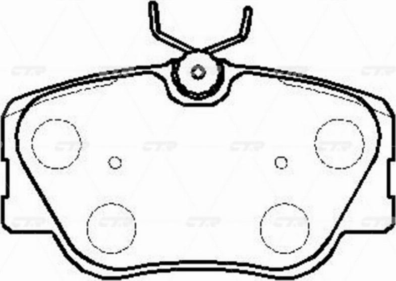 CTR GK0028 - Kit de plaquettes de frein, frein à disque cwaw.fr