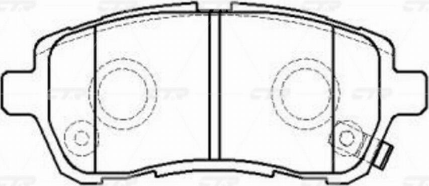 CTR GK0144P - Kit de plaquettes de frein, frein à disque cwaw.fr