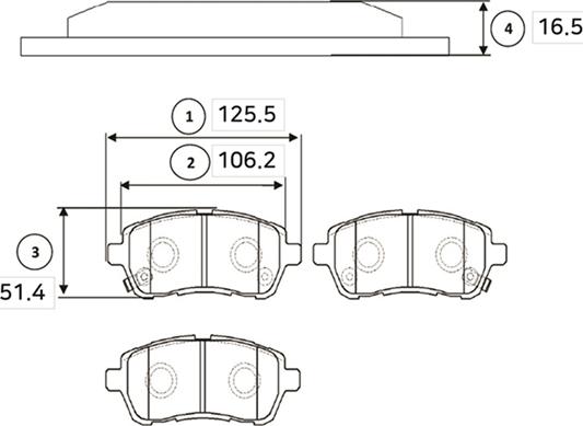 CTR GK0144 - Kit de plaquettes de frein, frein à disque cwaw.fr