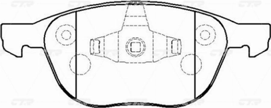 CTR GK0159P - Kit de plaquettes de frein, frein à disque cwaw.fr