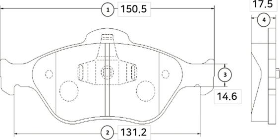 CTR GK0160 - Kit de plaquettes de frein, frein à disque cwaw.fr