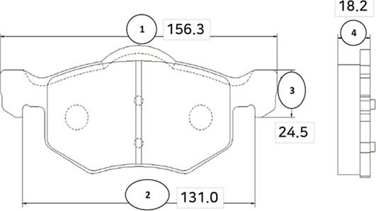 CTR GK0162 - Kit de plaquettes de frein, frein à disque cwaw.fr