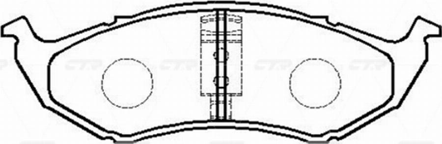 CTR GK0108 - Kit de plaquettes de frein, frein à disque cwaw.fr