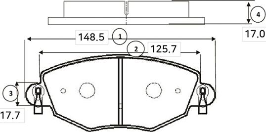 CTR GK0186 - Kit de plaquettes de frein, frein à disque cwaw.fr