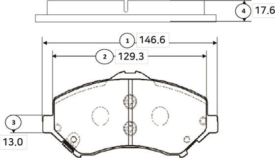 CTR GK0121 - Kit de plaquettes de frein, frein à disque cwaw.fr