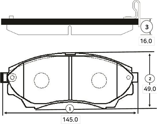 CTR GK0178 - Kit de plaquettes de frein, frein à disque cwaw.fr