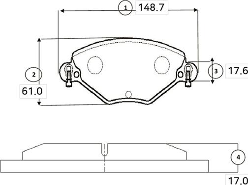 CTR GK0899 - Kit de plaquettes de frein, frein à disque cwaw.fr