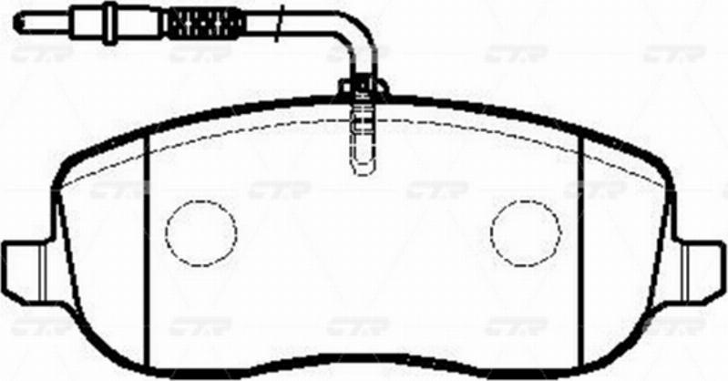 CTR GK0895 - Kit de plaquettes de frein, frein à disque cwaw.fr