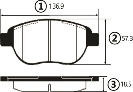 CTR GK0893 - Kit de plaquettes de frein, frein à disque cwaw.fr