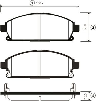 CTR GK0840 - Kit de plaquettes de frein, frein à disque cwaw.fr