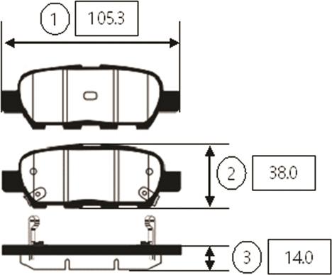 CTR GK0855 - Kit de plaquettes de frein, frein à disque cwaw.fr