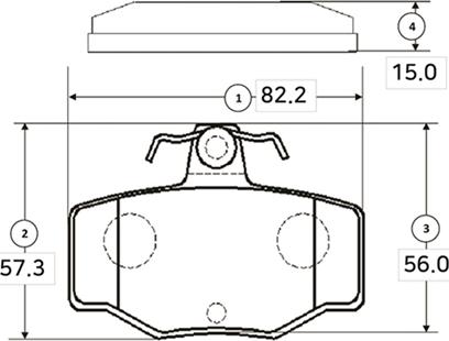 CTR GK0852 - Kit de plaquettes de frein, frein à disque cwaw.fr