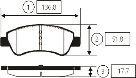 CTR GK0863 - Kit de plaquettes de frein, frein à disque cwaw.fr