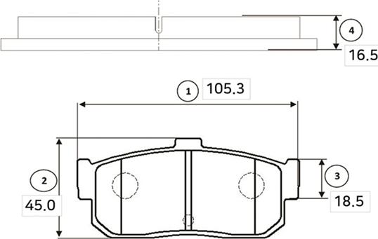 CTR GK0818 - Kit de plaquettes de frein, frein à disque cwaw.fr