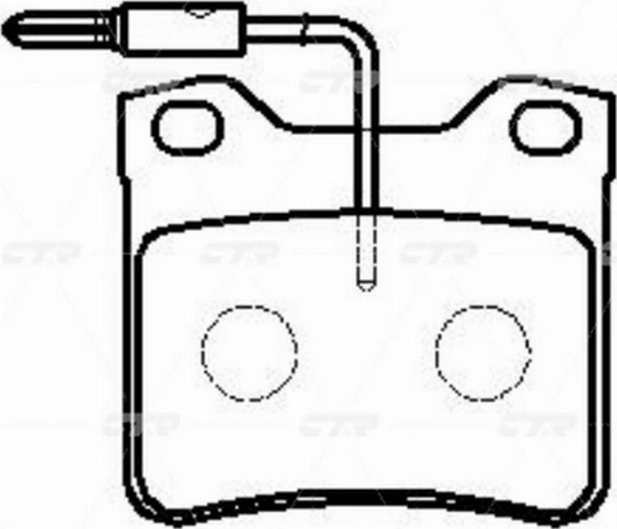 CTR GK0884 - Kit de plaquettes de frein, frein à disque cwaw.fr