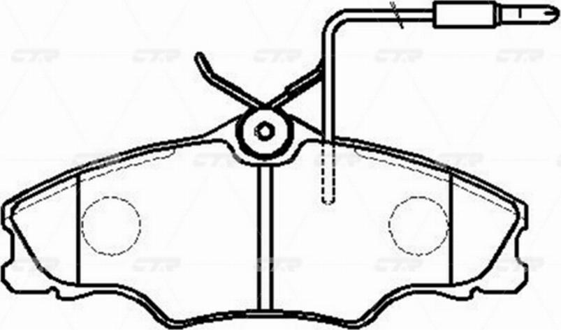 CTR GK0886 - Kit de plaquettes de frein, frein à disque cwaw.fr