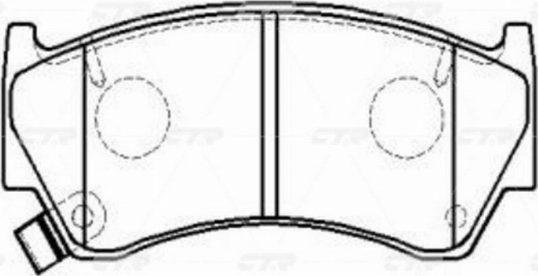 CTR GK0833 - Kit de plaquettes de frein, frein à disque cwaw.fr