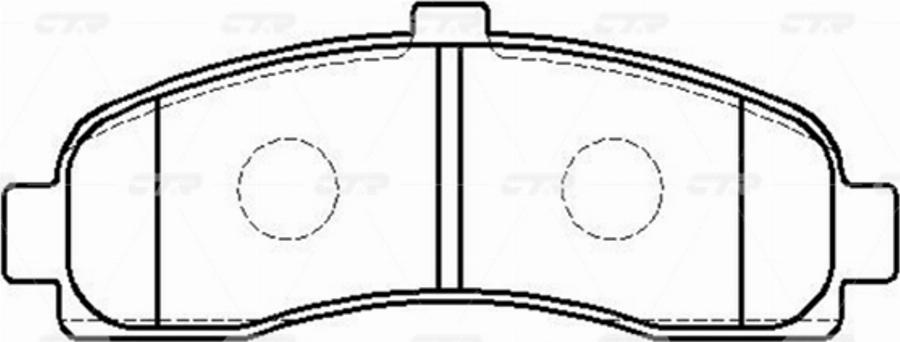 CTR GK0820 - Kit de plaquettes de frein, frein à disque cwaw.fr