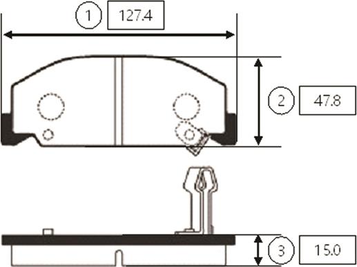 CTR GK0356 - Kit de plaquettes de frein, frein à disque cwaw.fr