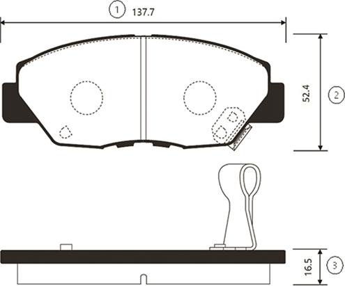 CTR GK0351 - Kit de plaquettes de frein, frein à disque cwaw.fr