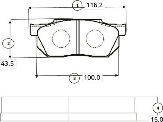 CTR GK0367 - Kit de plaquettes de frein, frein à disque cwaw.fr