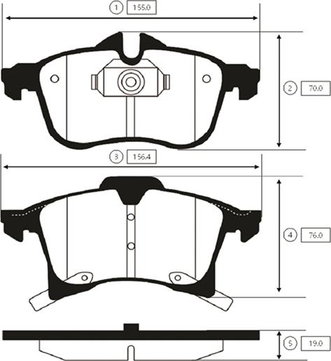 CTR GK0302 - Kit de plaquettes de frein, frein à disque cwaw.fr