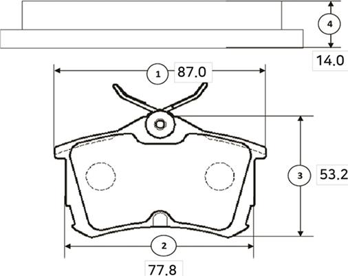 CTR GK0380 - Kit de plaquettes de frein, frein à disque cwaw.fr