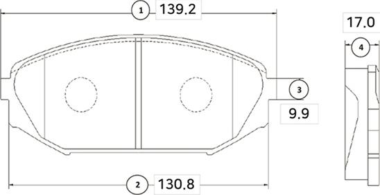 CTR GK0330 - Kit de plaquettes de frein, frein à disque cwaw.fr