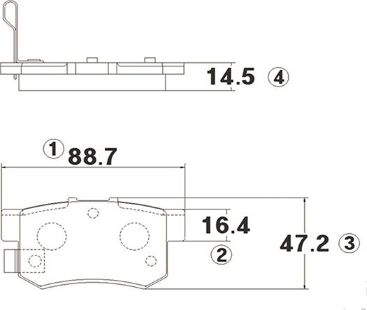 CTR GK0325 - Kit de plaquettes de frein, frein à disque cwaw.fr