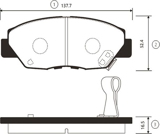 CTR GK0321 - Kit de plaquettes de frein, frein à disque cwaw.fr