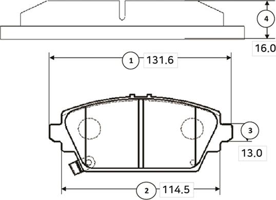 CTR GK0379 - Kit de plaquettes de frein, frein à disque cwaw.fr