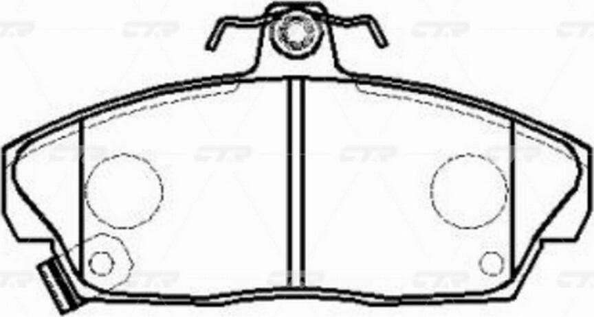 CTR GK0378 - Kit de plaquettes de frein, frein à disque cwaw.fr