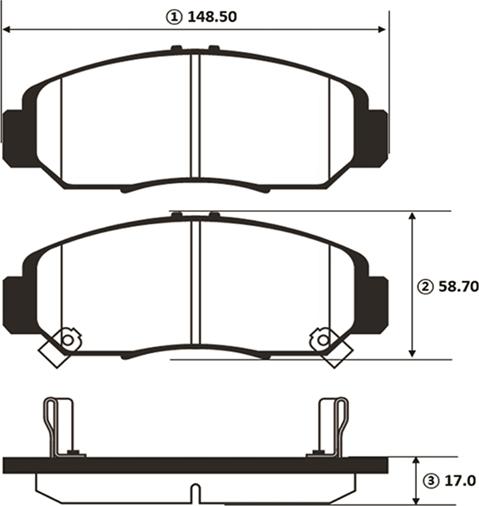 CTR GK0377 - Kit de plaquettes de frein, frein à disque cwaw.fr