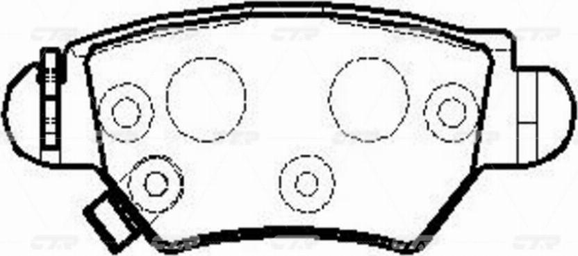 CTR GK0259 - Kit de plaquettes de frein, frein à disque cwaw.fr