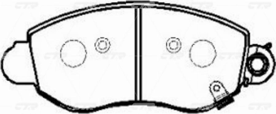 CTR GK0200 - Kit de plaquettes de frein, frein à disque cwaw.fr