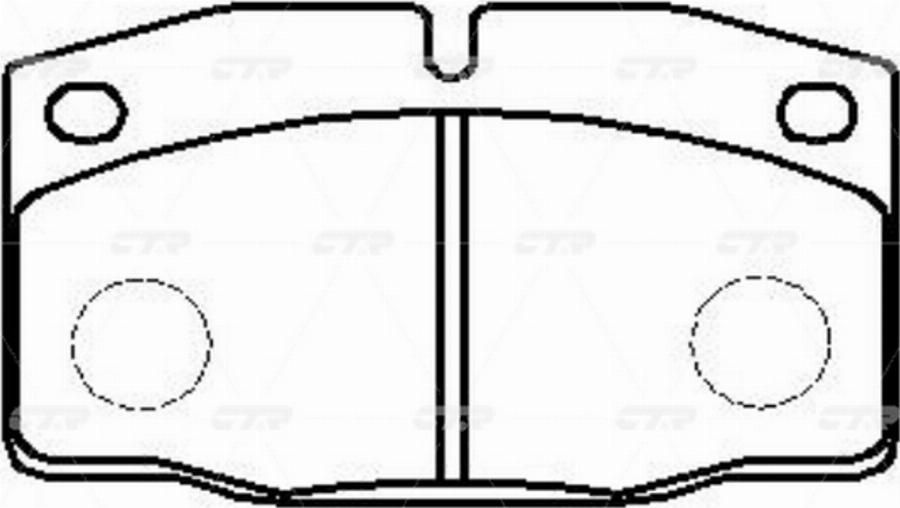 CTR GK0282 - Kit de plaquettes de frein, frein à disque cwaw.fr