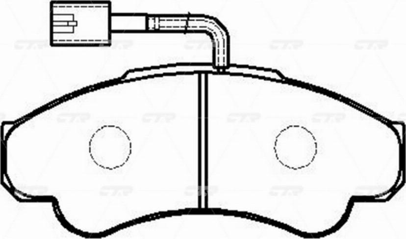 CTR GK0235 - Kit de plaquettes de frein, frein à disque cwaw.fr