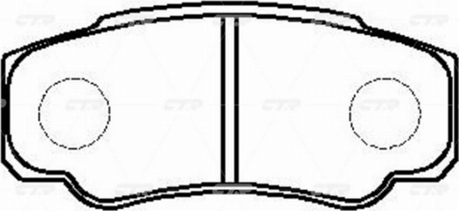 CTR GK0236 - Kit de plaquettes de frein, frein à disque cwaw.fr