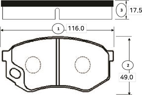 CTR GK0755 - Kit de plaquettes de frein, frein à disque cwaw.fr