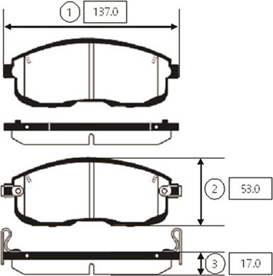 CTR GK0764 - Kit de plaquettes de frein, frein à disque cwaw.fr