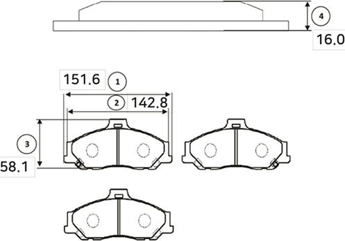 CTR GK0708 - Kit de plaquettes de frein, frein à disque cwaw.fr