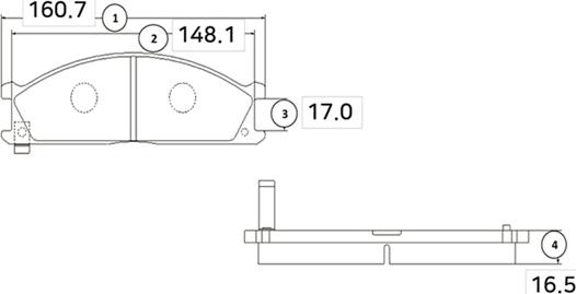 CTR GK0718 - Kit de plaquettes de frein, frein à disque cwaw.fr