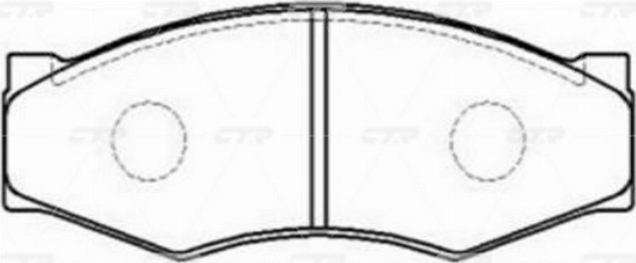 CTR GK0783 - Kit de plaquettes de frein, frein à disque cwaw.fr