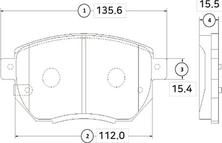 CTR GK0735 - Kit de plaquettes de frein, frein à disque cwaw.fr