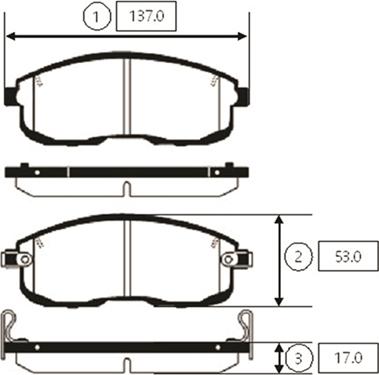 CTR GK0730 - Kit de plaquettes de frein, frein à disque cwaw.fr