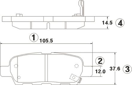 CTR GK0732 - Kit de plaquettes de frein, frein à disque cwaw.fr