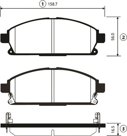 CTR GK0724 - Kit de plaquettes de frein, frein à disque cwaw.fr