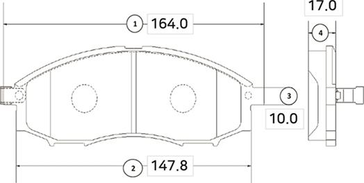 CTR GK0726 - Kit de plaquettes de frein, frein à disque cwaw.fr