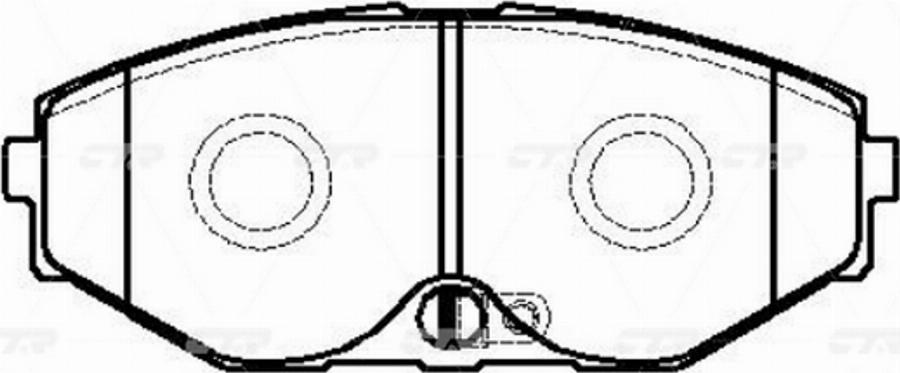 CTR GK0721 - Kit de plaquettes de frein, frein à disque cwaw.fr